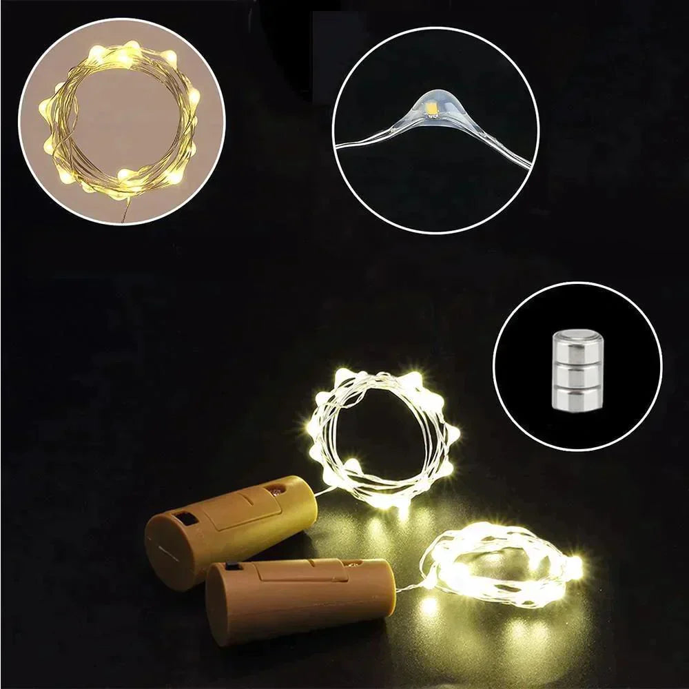LED-Weinflaschenlichter Kork Nachtlicht DIY Decor Lift - Stück | Brehn