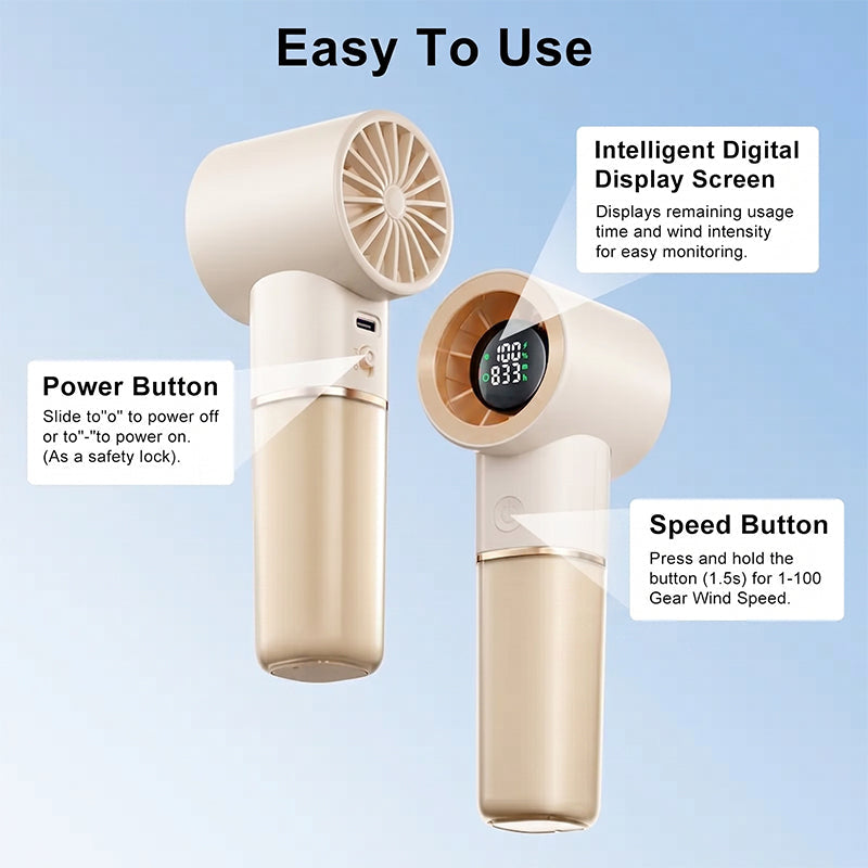Tragbarer Handheld Wiederaufladbarer Persönlicher Kühlventilator | Brehn