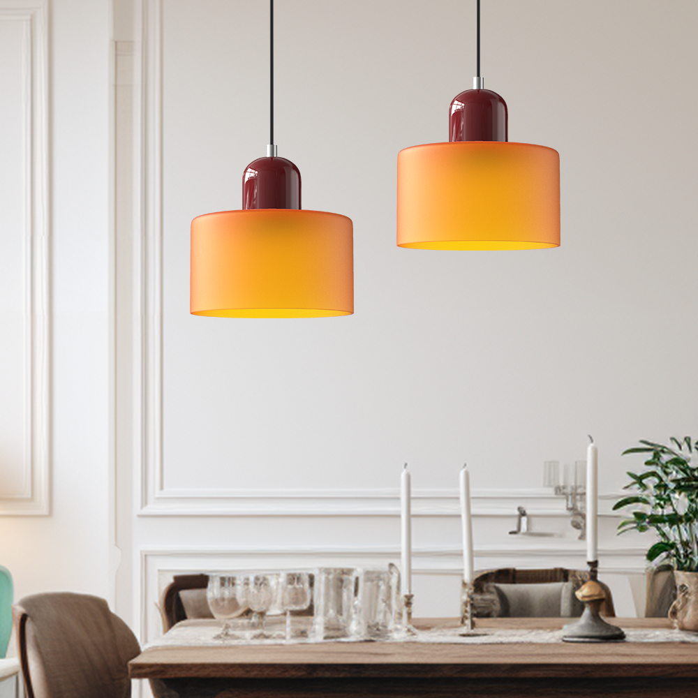Brehn | Bauhaus Kreativ Glas Pendelleuchte - Kreatives Glas für ein elegantes Interieur