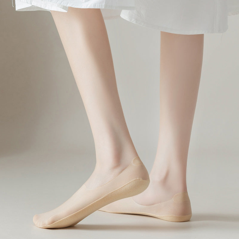 Atmungsaktive unsichtbare Eiskunstseide Socken | Brehn