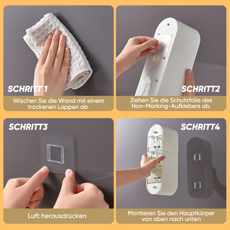 Platzsparende Gewürzdose für die Wandmontage | Brehn
