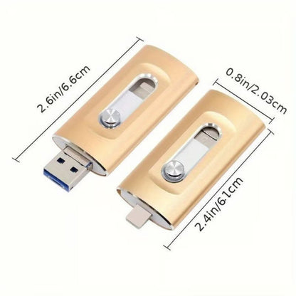 3-in-1-USB-Stick mit großer Speicherkapazität für Mobiltelefon und Computer