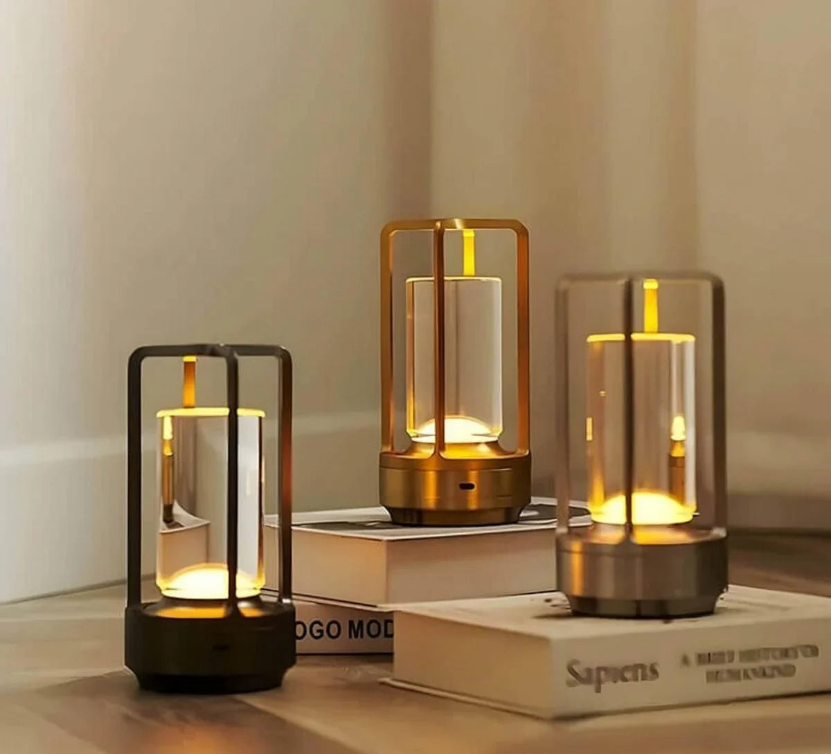 Wasserdichte und tragbare Kristall-Tischlampe - AuroraGlow | Brehn