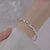 Elegante Gewebte Silberarmband