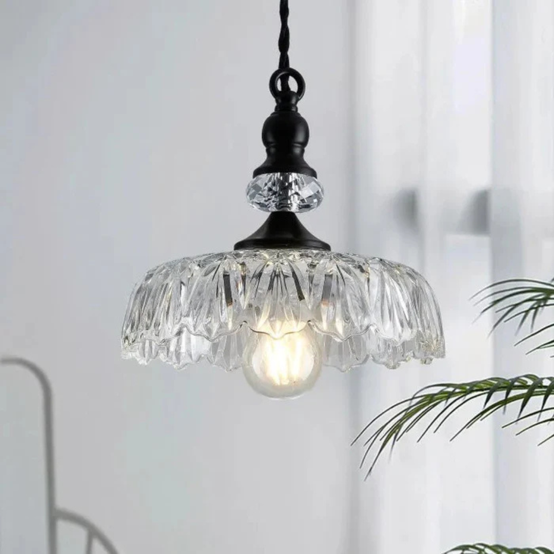 Brehn | Stylische Retro Glas Pendelleuchte
