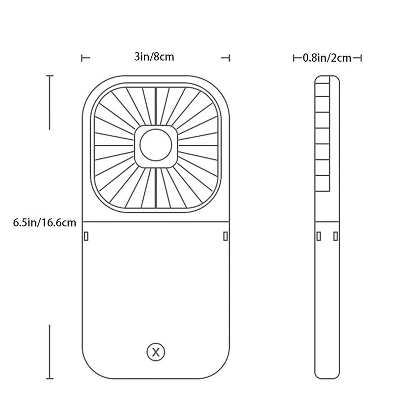Faltbarer kleiner Schreibtischventilator | Brehn