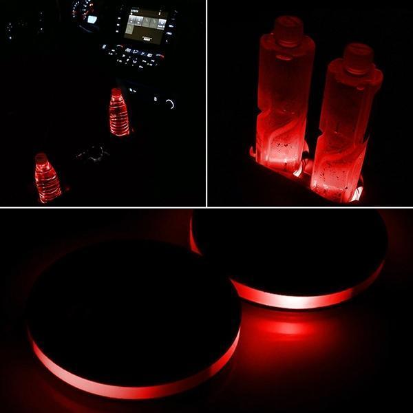 Brehn | Solarbetriebene LED-Autobecherhalterlichter (2er-Pack)