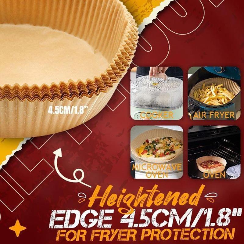 Brehn | Heißluftfritteuse Einweg-Papierunterlage (50 Stück)