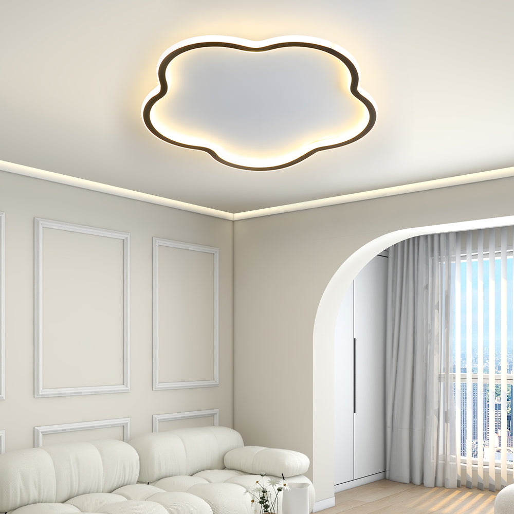 Nordische Deckenleuchte im Pentagramm Design – Aluminium Deckenlampe für Schlafzimmer | Brehn