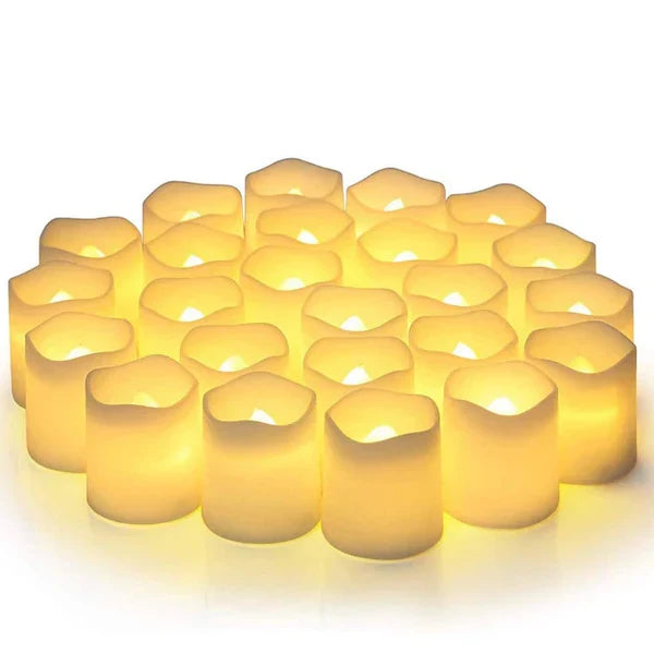 Set von 24 LED flammenlosen Kerzen - GlowFlicker | Brehn