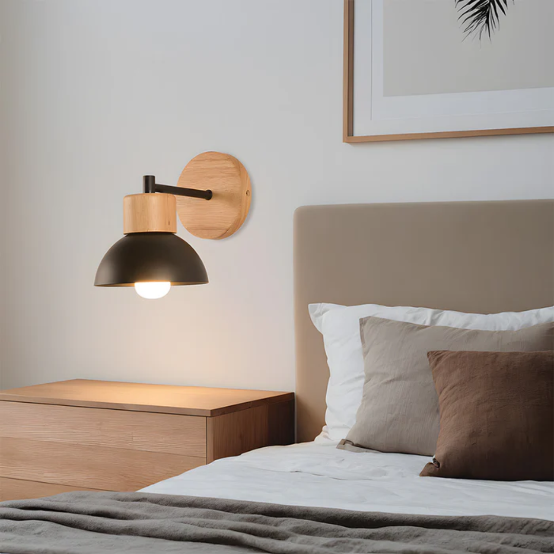 Brehn | Stilvolle Wandleuchte aus Holz