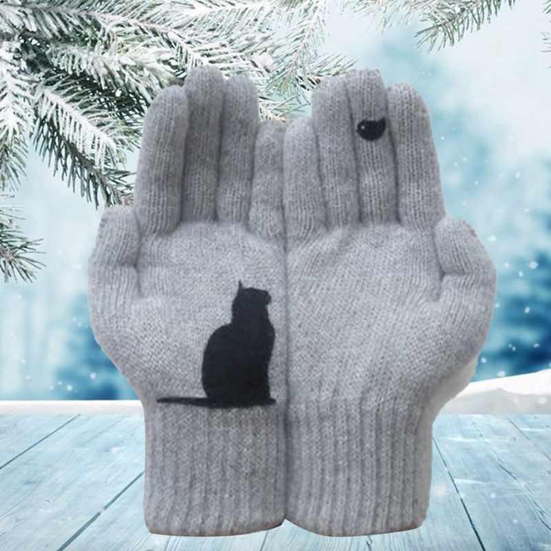 Brehn | Handschuhe aus Baumwolle im Katzenstil