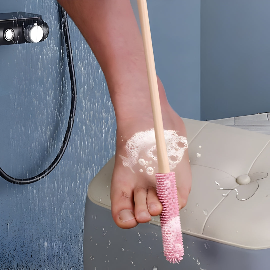 Tiefenreinigung von Schmutz und abgestorbener Haut – Weiche Silikonborsten – Sensible Füße und tägliche Hygiene Brehn
