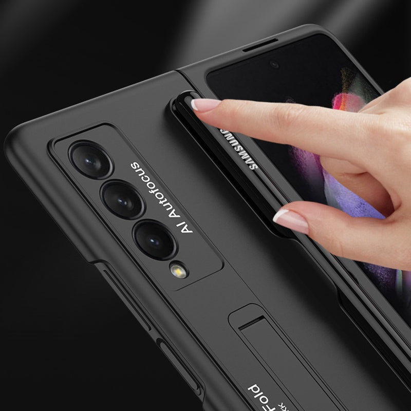 Modische Schutzhülle mit Ständer und Stiftfach für Samsung Galaxy Z Fold 3