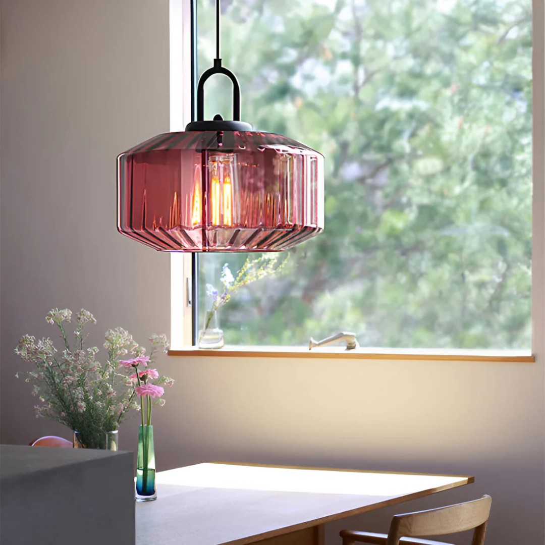 Brehn | Retro Farbige Glaspendelleuchte