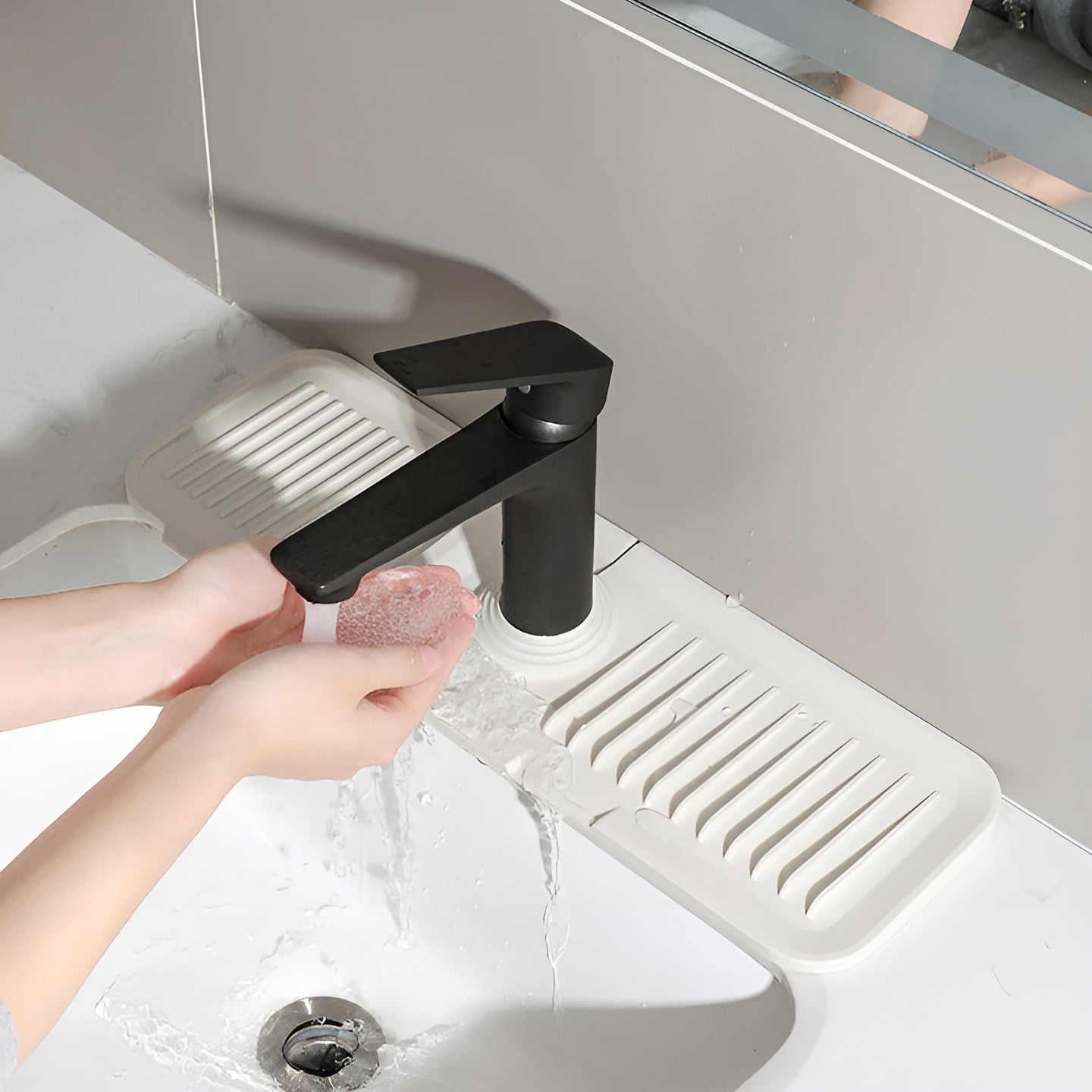 Silikon-Spritzschutz für Wasserhähne – Praktische Tropfmatte | Ideal für Küche und Bad