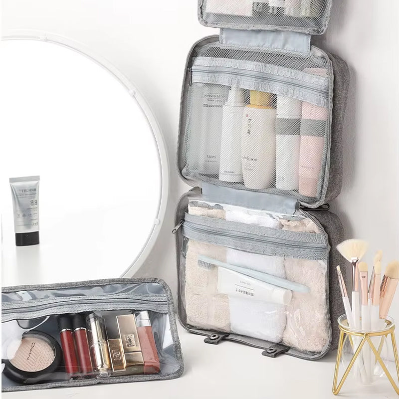 Wasserabweisende Make-up-Tasche mit Aufhängehaken | Brehn