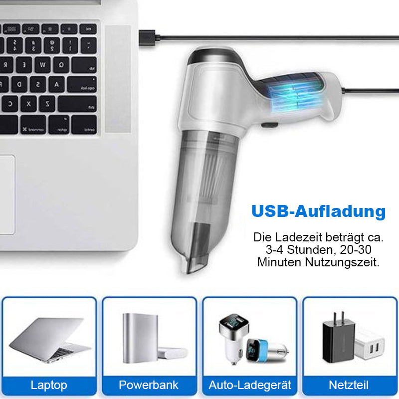 Brehn | 3 In 1 Kabelloser Mini-Handstaubsauger