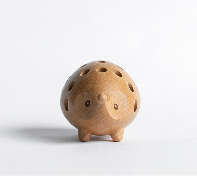 Brehn | Holz Kreativ Kleiner Igel Stiftehalter, Gutes Geschenk für Ihre Familie oder Freunde