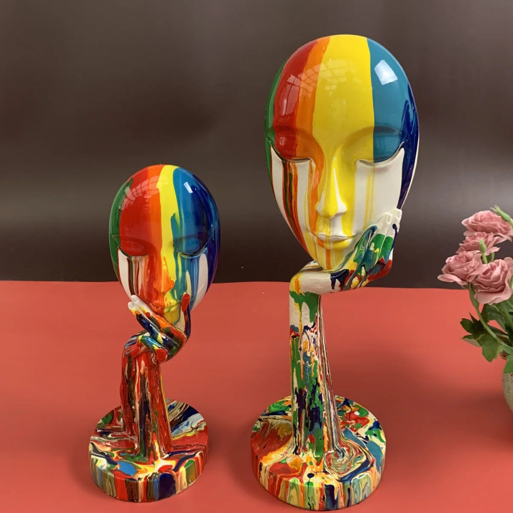 Abstrakte Gesichts-Kunstskulptur | Brehn