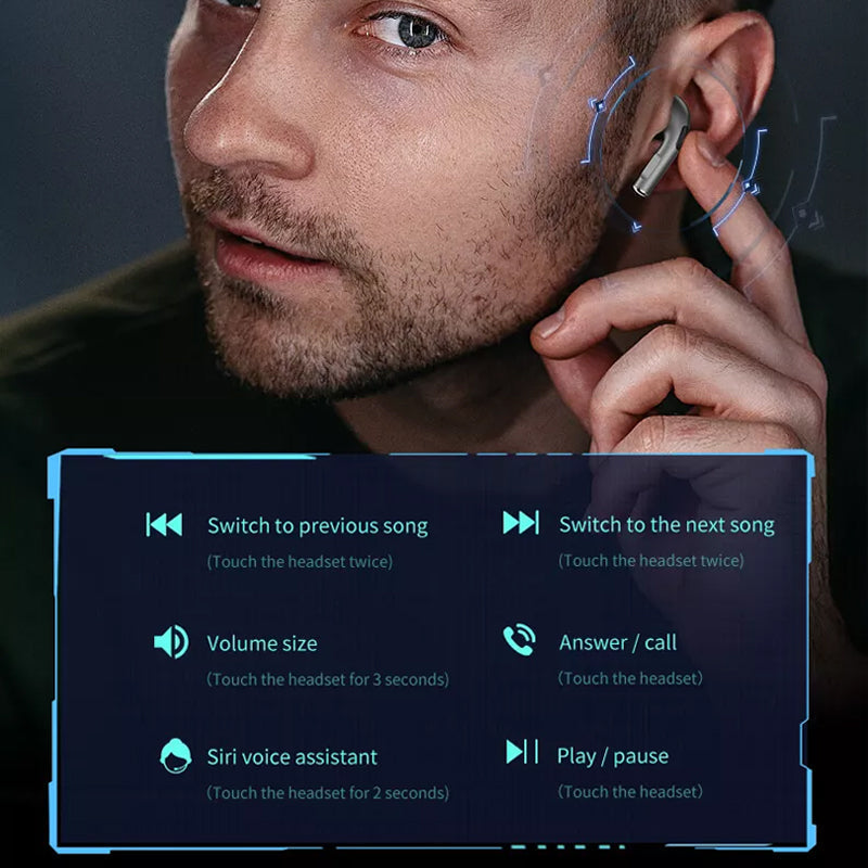 Bluetooth-Kopfhörer mit Geräuschunterdrückung und digitalem Display