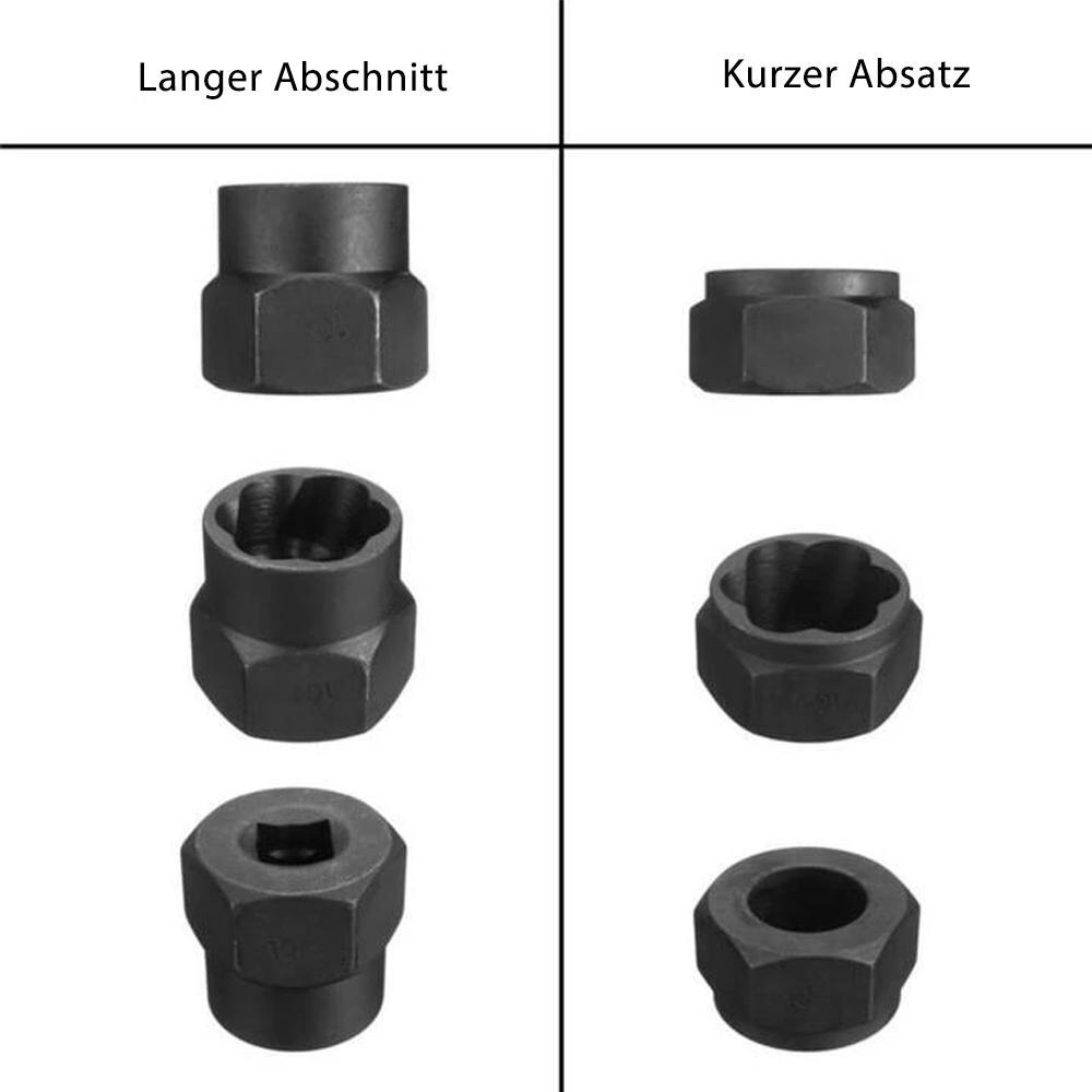 Das perfekte Werkzeugset zum Entfernen von ausgerissenen, verrundeten und verrosteten Schrauben und Muttern | Brehn