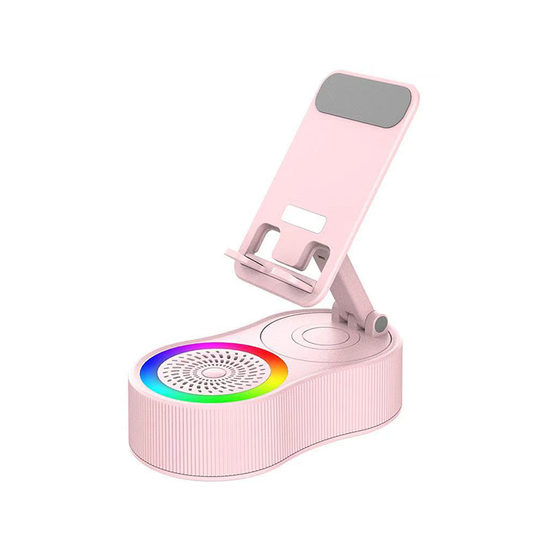 Brehn | 360° einstellbarer Handy-Ständer mit integriertem Bluetooth-Lautsprecher