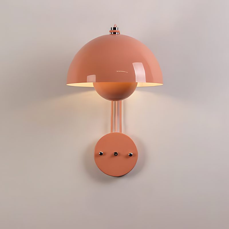 Moderne LED-Wandleuchte im Pilzdesign