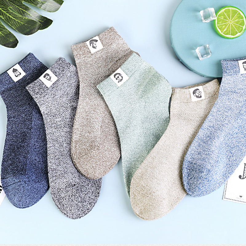 Brehn | Herren Geschäfts atmungsaktive antibakterielle Deodorant Socken (5PCS)