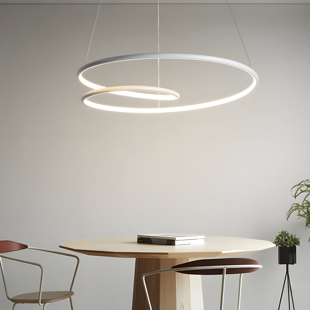 Moderne LED Dimmbar Pendelleuchte - Höhenverstellbare Deckenleuchte für Esszimmer & Wohnzimmer | Brehn