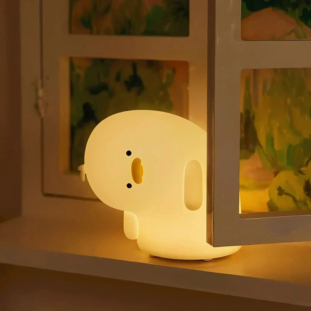 Nachtlicht aus Silikon, Tier-Nachttischlampe