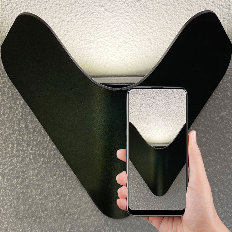 Moderne kreative Triangel Aluminium LED Außen wasserfest Wandlampe | Brehn