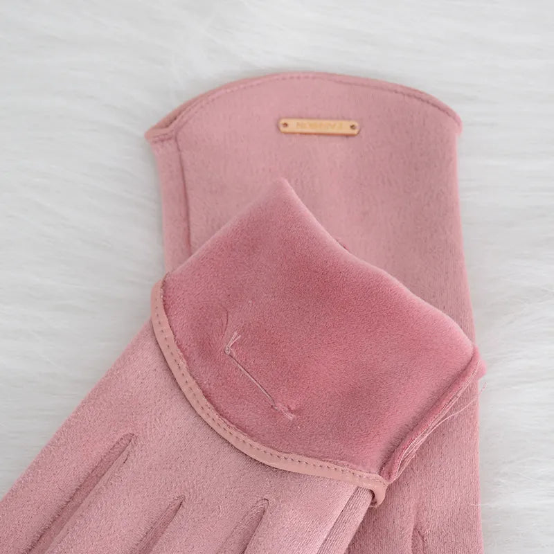 Klassische Wildleder Damen Handschuhe - SuaveTouch