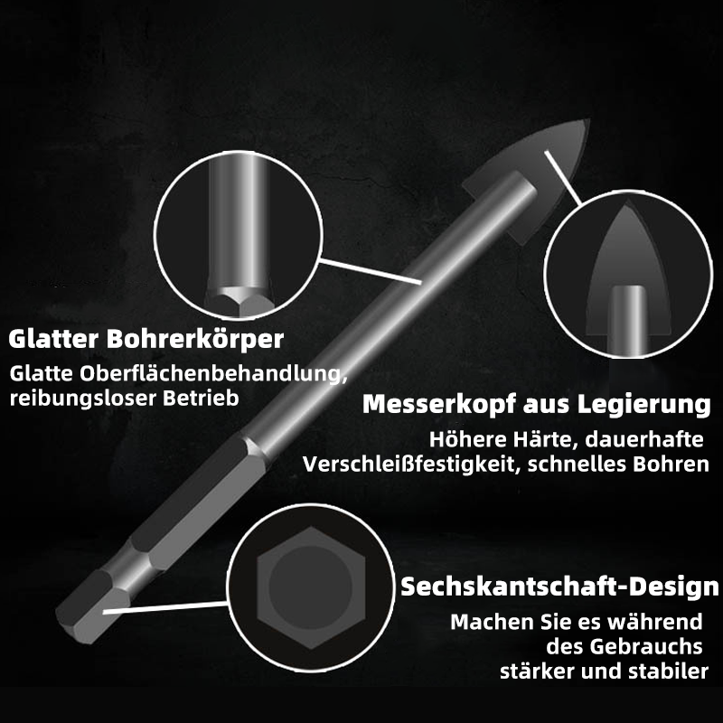 Dreieckbohrer mit Sechskantschaft aus Legierung | Brehn