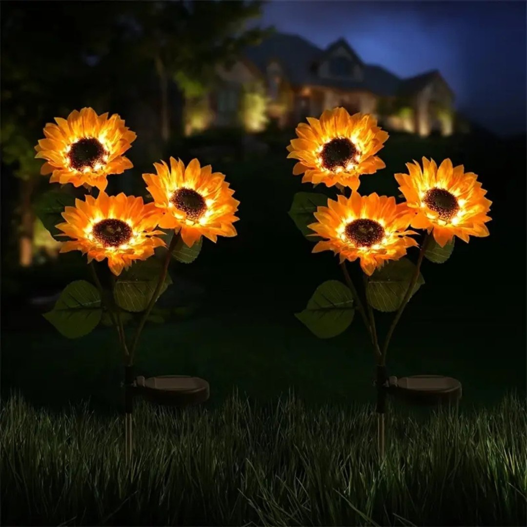 GlowPetal – Solar LED Sonnenblumen Gartenlicht