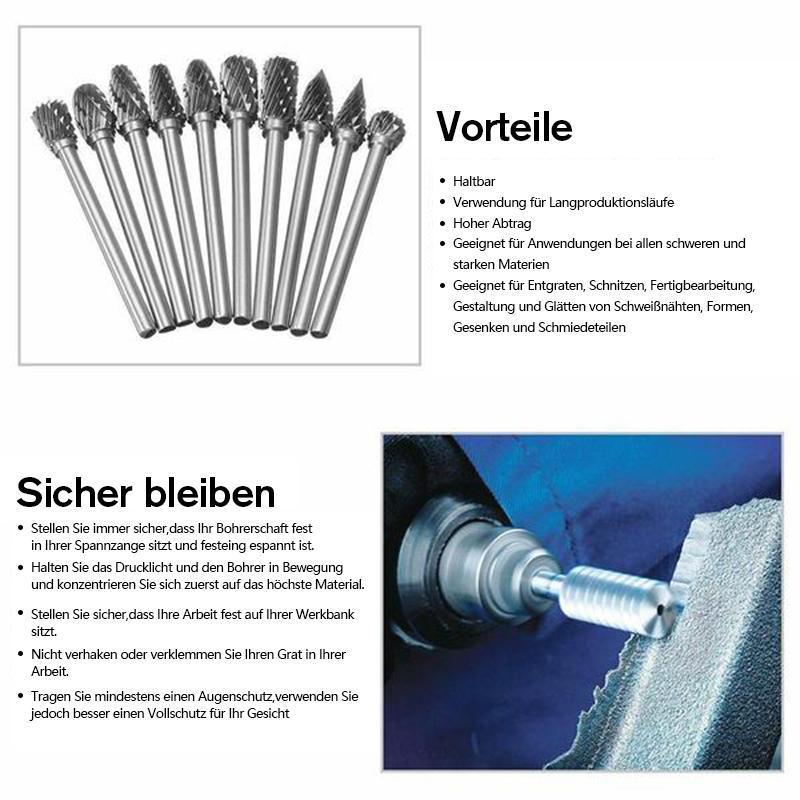 10 in 1 Wolframstahl-Schleifkopf (10PCS) | Brehn