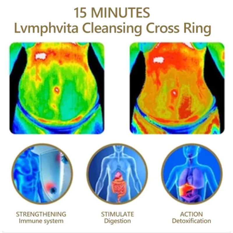 Magnetischer Moissanit-Lymphdrainagering
