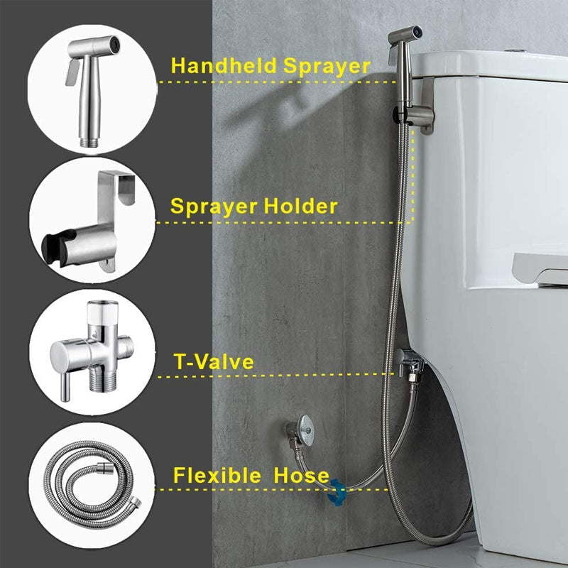 Brehn | 304 Edelstahl Toilettenspraypistolen-Set