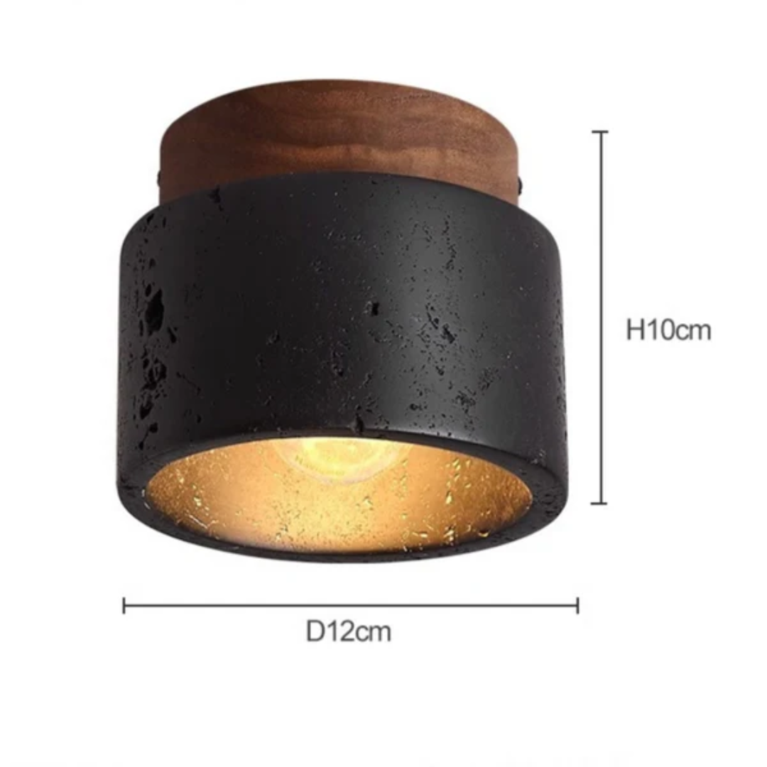 Brehn | Deckenlampe mit Steinoptik