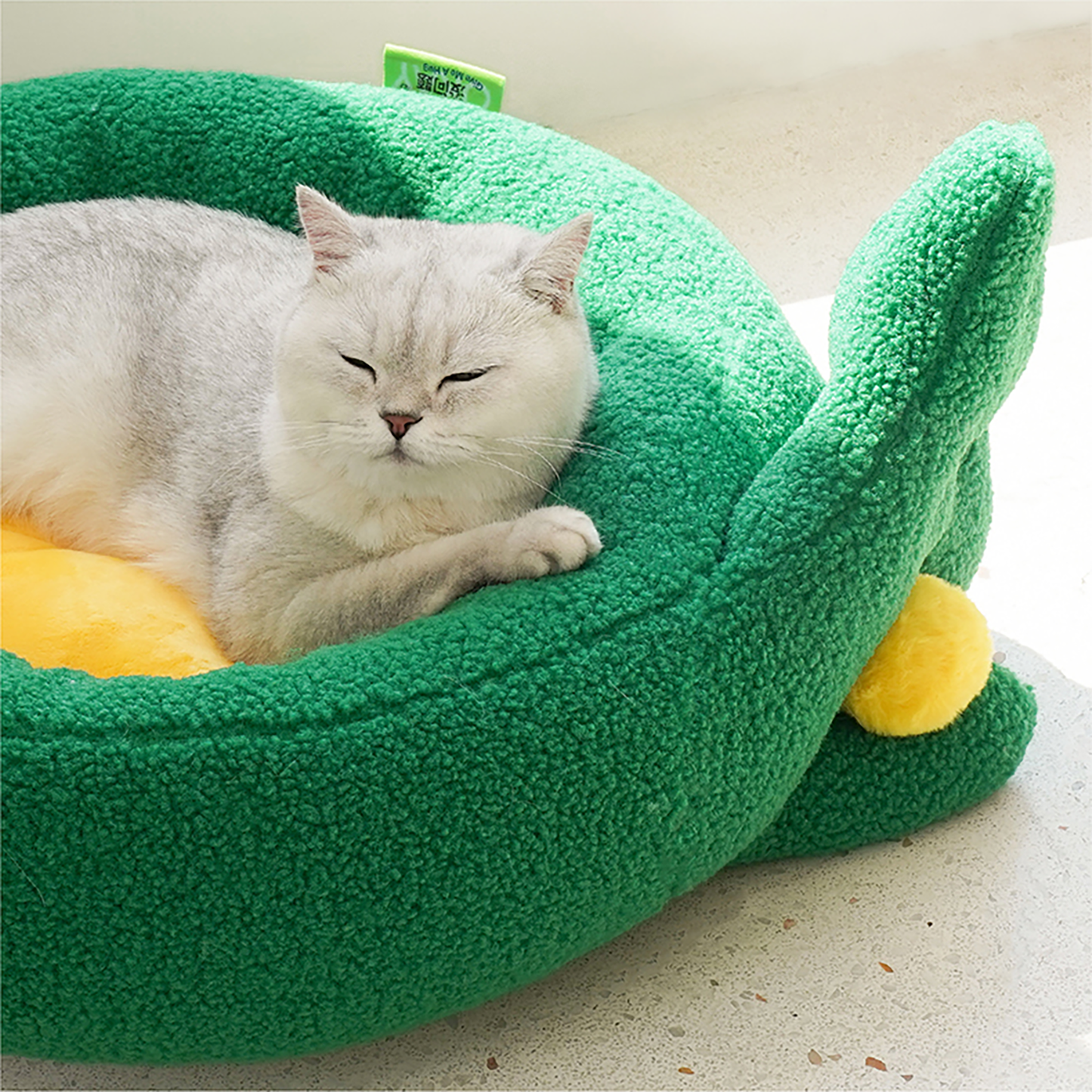 Pawsome Gesture Haustierbett Bequem Plüsch Hund Katze Bett Abnehmbares Kissen | Brehn