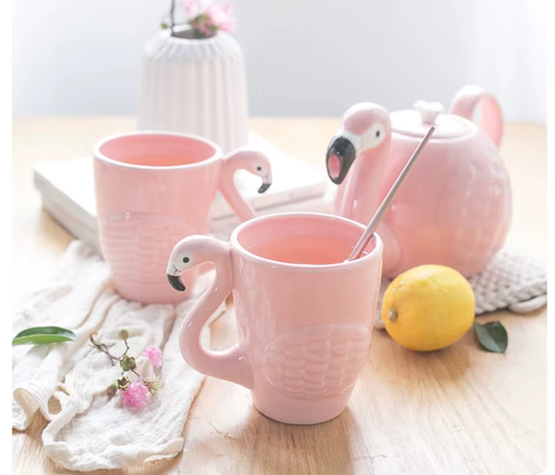 Brehn | Pink Flamingo Keramik Teeset
