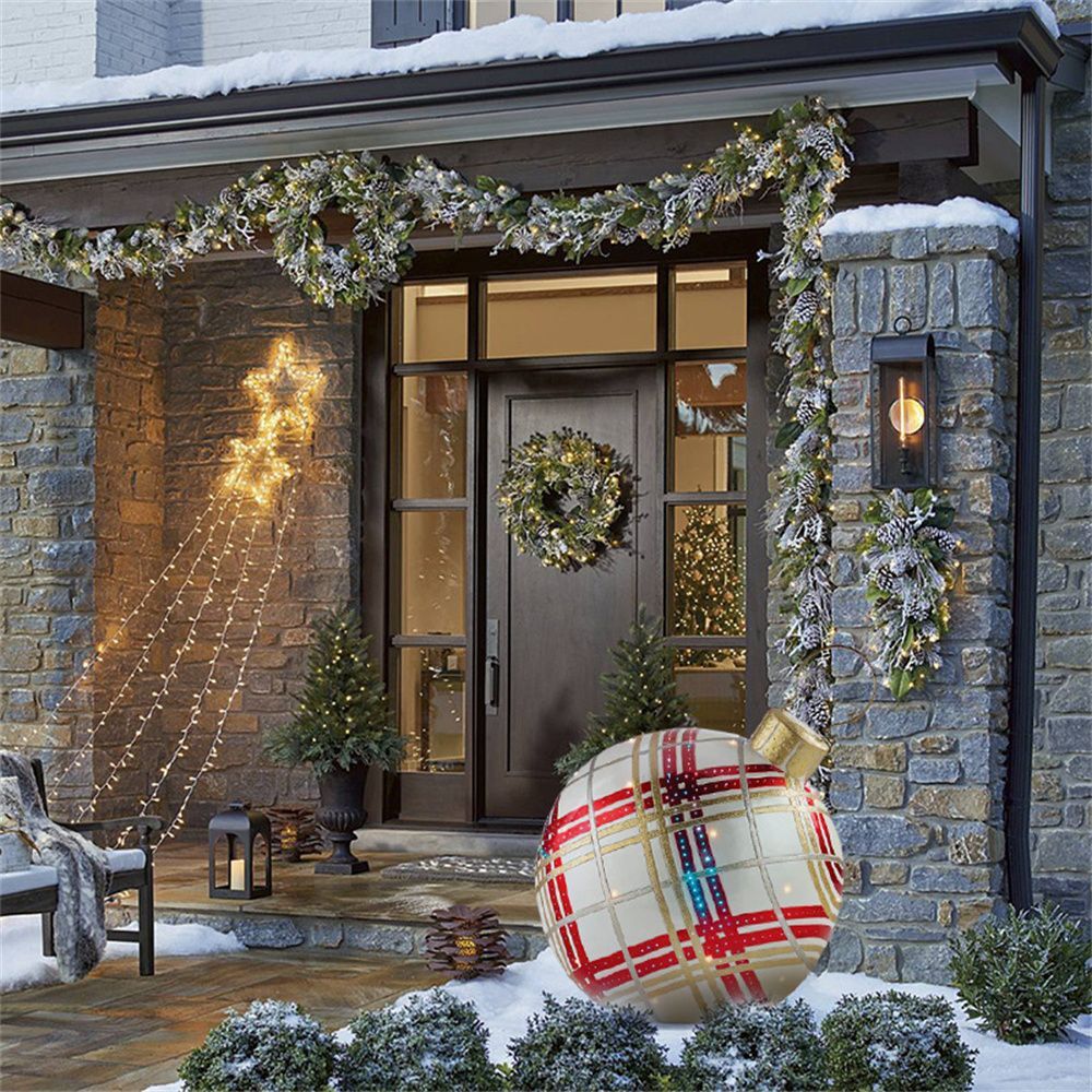 Brehn | Outdoor-Weihnachts-PVC-aufgeblasener dekorierter Ball