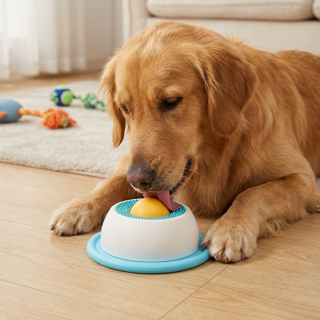 Interaktive Leckmatte langsamer Fütterung Bereicherungsspielzeug für Hunde Brehn