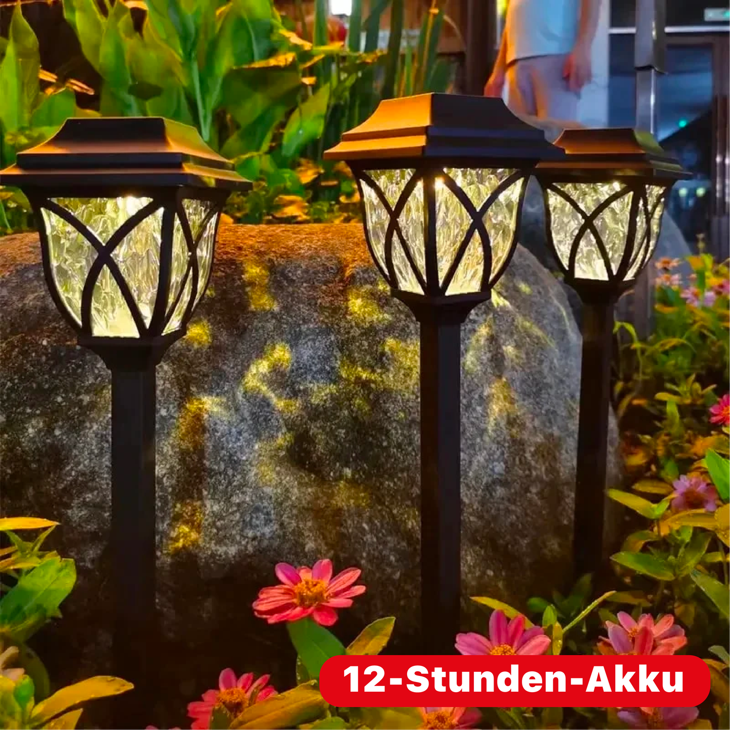 Solar LED Gartenlampe für elegante Außenatmosphäre