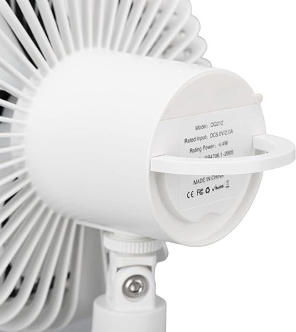 Wiederaufladbarer 10.000mAh Camping Ventilator mit LED-Beleuchtung und Powerbank | Brehn