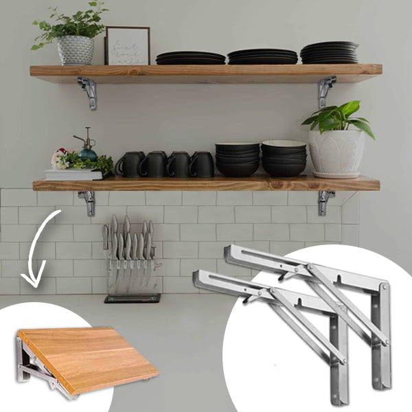 Klappbarer Tischständer | 2 Sets dicker, klappbarer Tischständer aus Edelstahl