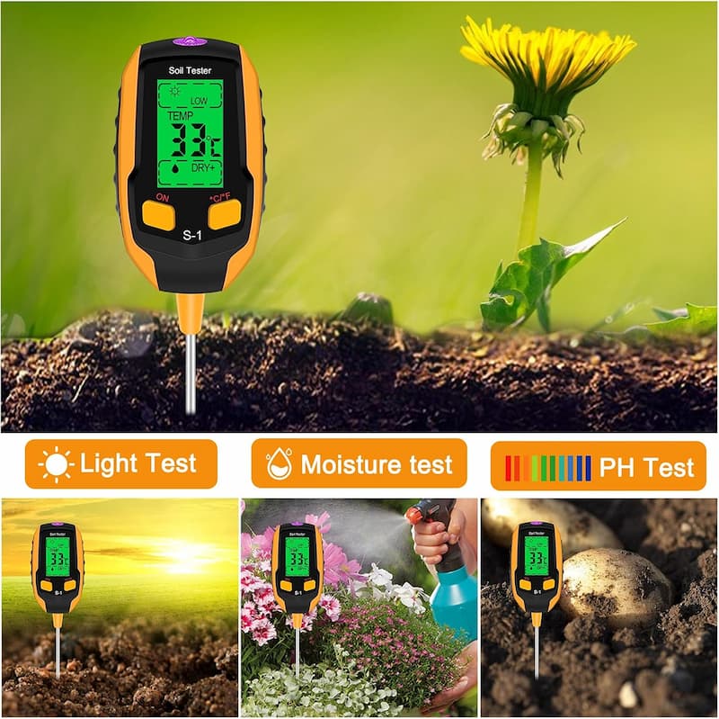 SmartGrow™ 4-in-1 Bodenmessgerät für Pflanzen | Brehn