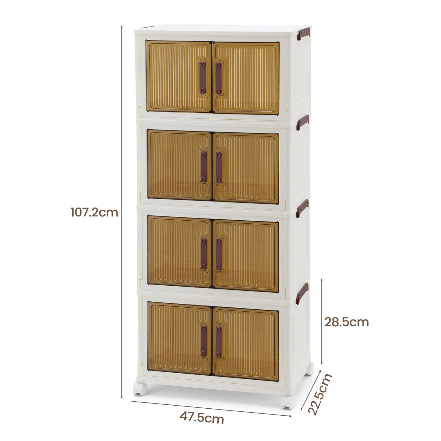 Aufbewahrungsbox Schließfächer mit Türen & Rädern | Brehn