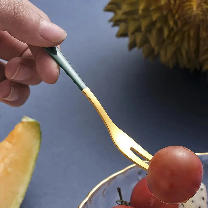 7 Stück Edelstahl Obstgabel Dessert Kuchengabeln Salatgabel | Brehn