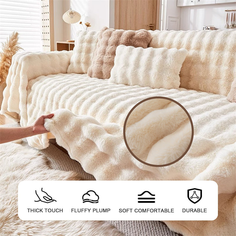 Premium Kunstfell Rutschfeste Sofa Bezüge